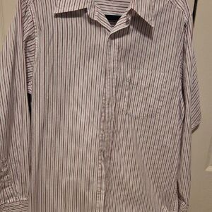 Club Room Red and White Casual Button Down Shirt